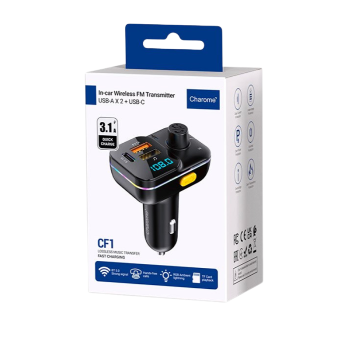 FM-трансмітер Charome CF1 з функцією зарядки