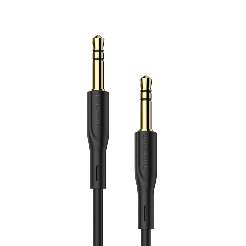 Кабель aux Borofone BL1 (black) 3,5мм to 3,5мм, 1м