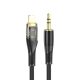 Кабель aux Hoco UPA25 (black) 3,5мм to Lightning, 1м