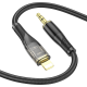 Кабель aux Hoco UPA25 (black) 3,5мм to Lightning, 1м
