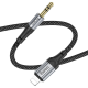 Кабель aux Hoco UPA26 (black) 3,5мм to Lightning, 1м