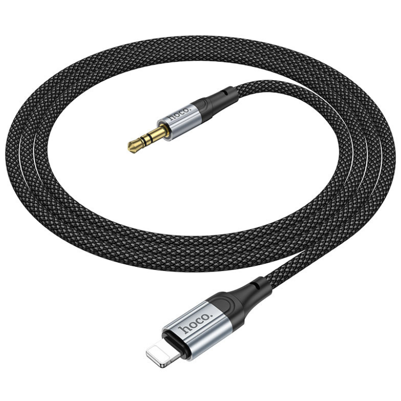 Кабель aux Hoco UPA26 (black) 3,5мм to Lightning, 1м