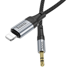 Кабель aux Hoco UPA26 (black) 3,5мм to Lightning, 1м
