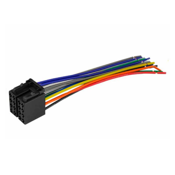 Роз'єм універсальний ISO Male (тато) для під'єднання автомагнітоли (євророзʼєм)