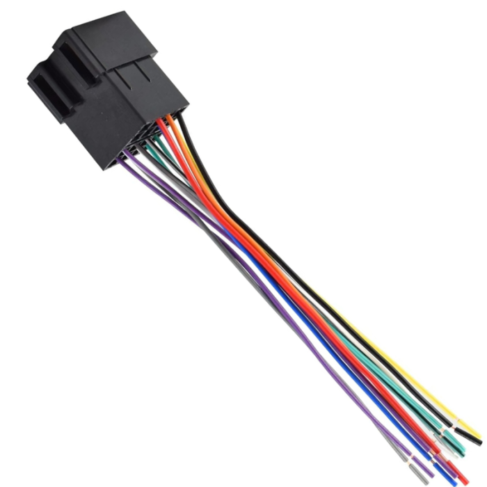 Роз'єм універсальний ISO Female (мама) для під'єднання автомагнітоли (євророзʼєм)