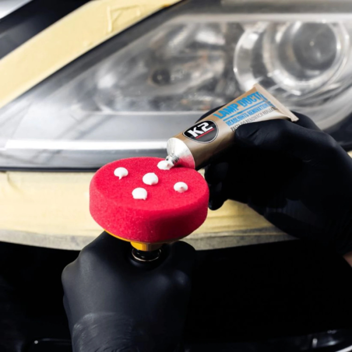 Губка K2 Lamp Doctor Pad для полірування фар (K533) 8см