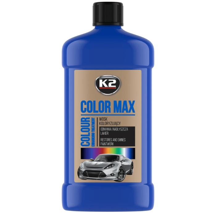 Полироль K2 Color Max Blue для кузова восковой синий (K025NI) 500мл