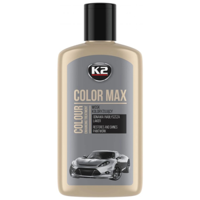 Полироль K2 Color Max Silver для кузова восковой серебристый (K020SILVER) 250мл