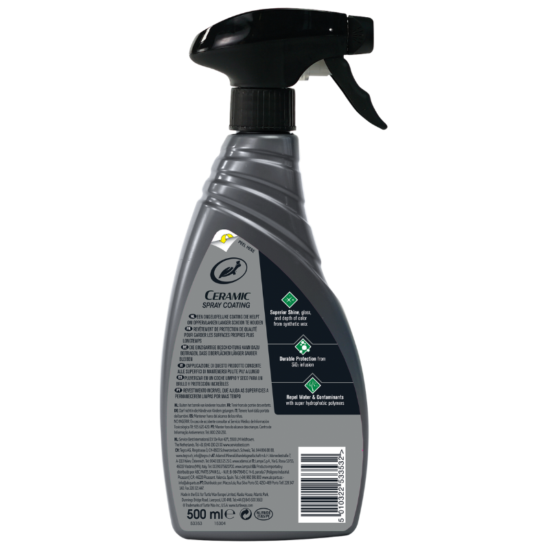 Поліроль (віск) Turtle Wax HS Ceramic Coating для кузова з керамікою (53930) 500мл