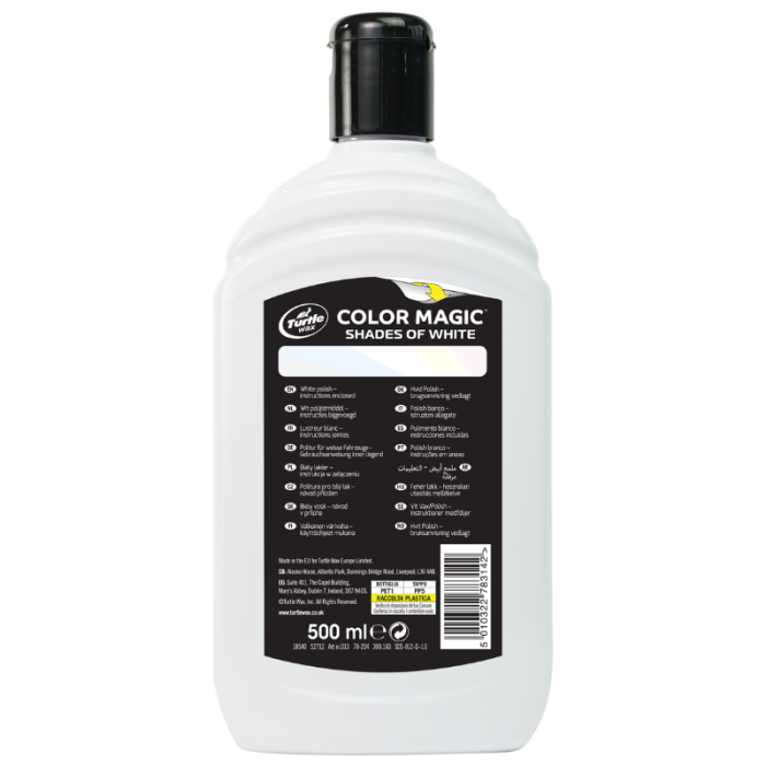 Поліроль Turtle Wax Color Magic White для кузова біла (53241) 500мл