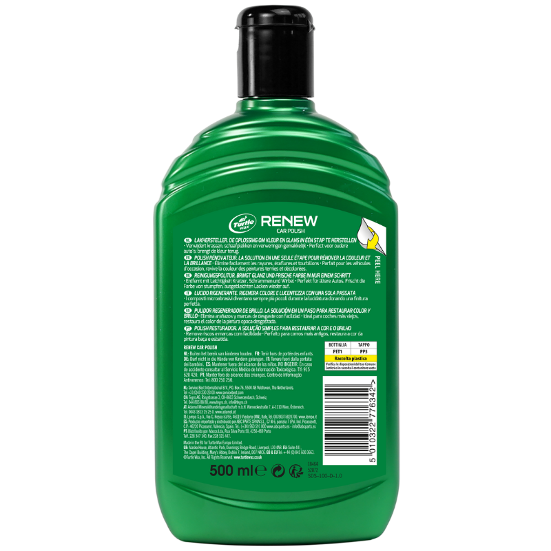 Поліроль Turtle Wax RENEW Car Polish (52872) 500мл Поліроль Turtle Wax RENEW Car Polish (52872) 500мл