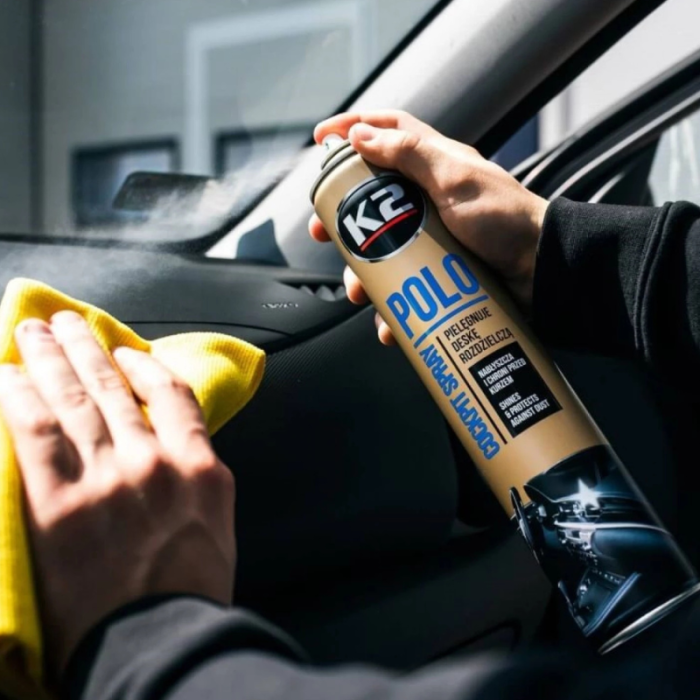 Полироль для пластика K2 Polo Cockpit Кофе (K407KA1) аэрозоль 750мл
