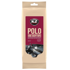 Серветки вологі K2 Polo Shine для очищення панелі приладів та пластикових деталей глянцеві (K420) 24шт