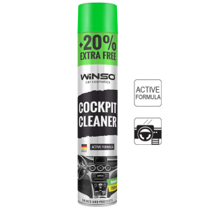 Полироль для пластика Winso Cockpit Cleaner Lemon (Лимон) аэрозоль (870540) 750мл