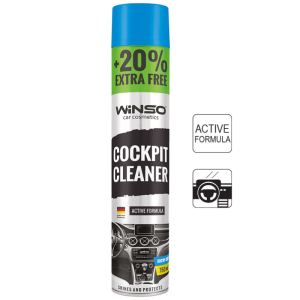 Полироль для пластика Winso Cockpit Cleaner New Car (Новая машина) аэрозоль (870570) 750мл