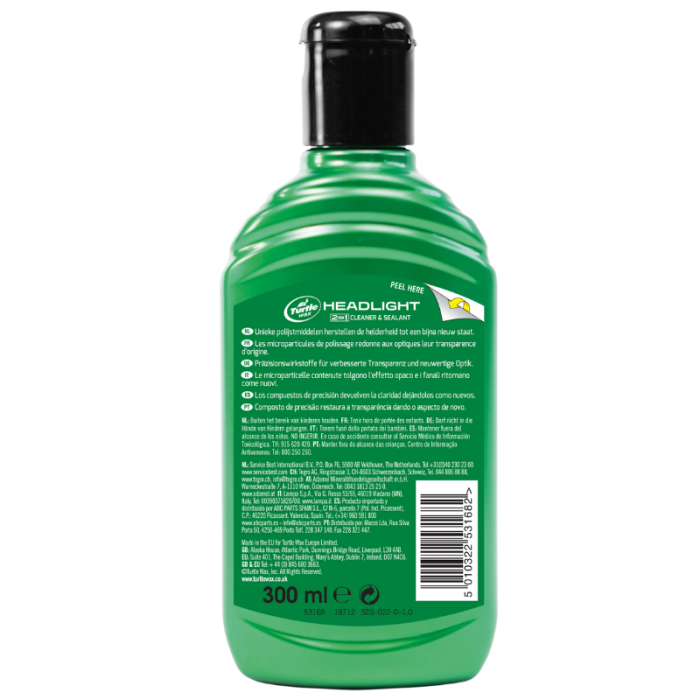 Поліроль-реставратор для фар Turtle Wax HEADLIGHT (53182) 300мл