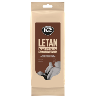 Салфетки влажные K2 Letan для очистки кожаной обивки (K210) 24шт