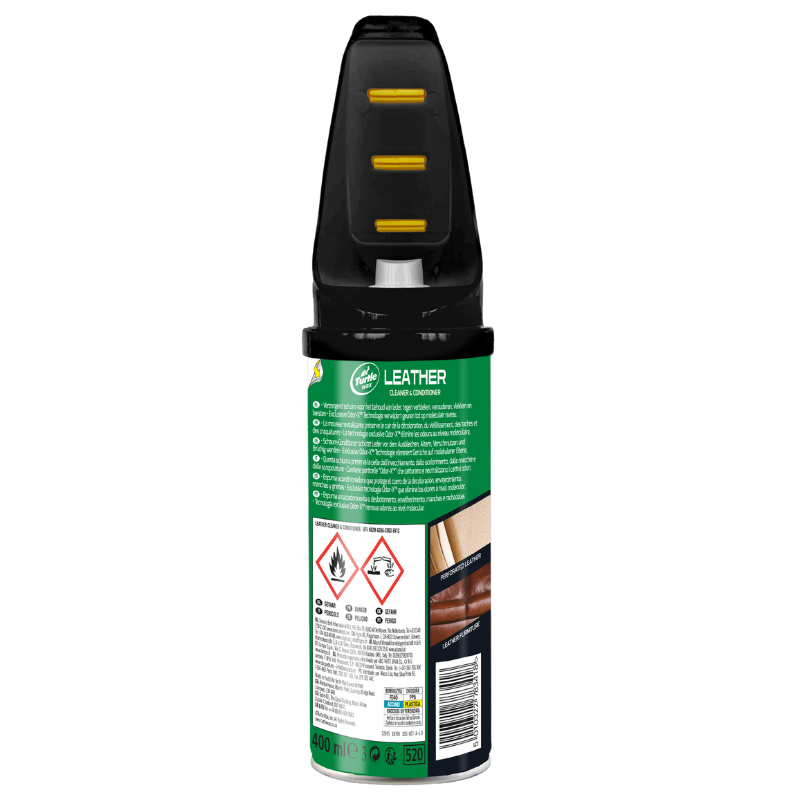 Очисник-кондиціонер для шкіри Turtle Wax LEATHER Cleaner зі щіткою (52895) 400 мл Очисник-кондиціонер для шкіри Turtle Wax LEATHER Cleaner зі щіткою (52895) 400 мл