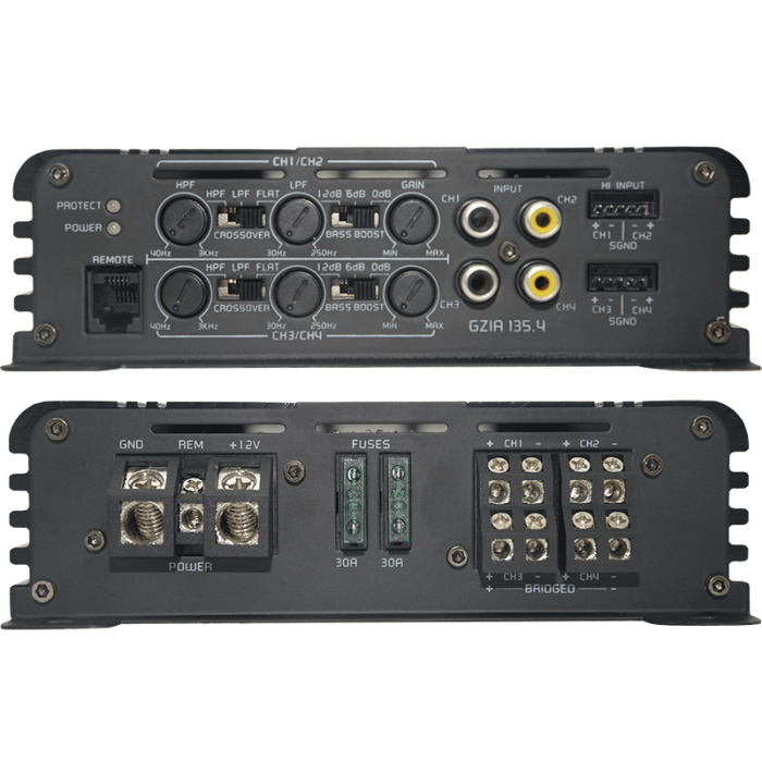 Чотириканальний підсилювач Ground Zero GZIA 135.4