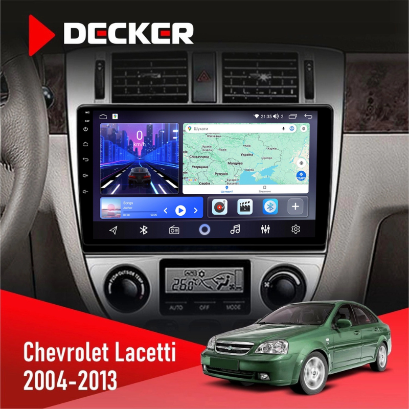 Штатная магнитола Chevrolet Lacetti (Sedan) для авто с климат-контролем