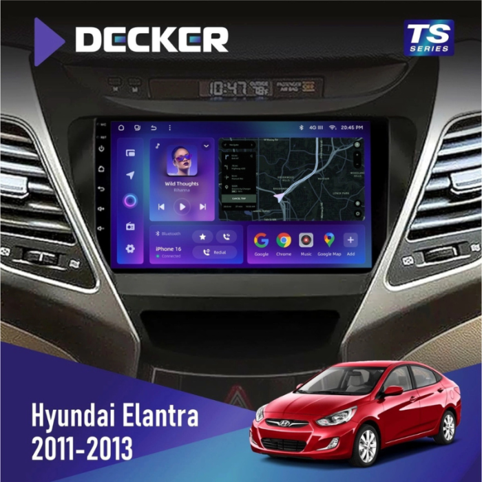 Штатная магнитола Hyundai Elantra (2011-2013)