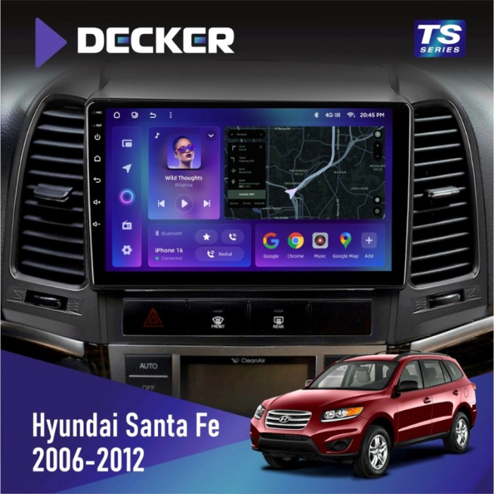 Штатная магнитола Hyundai Santa Fe (2006-2012)