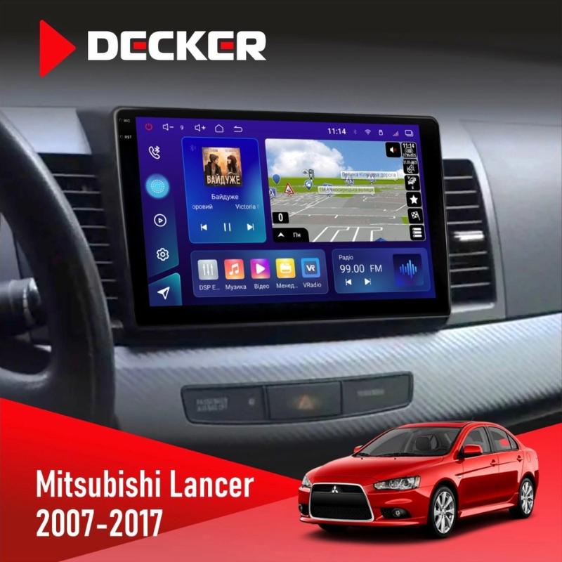 Штатная магнитола Mitsubishi Lancer X