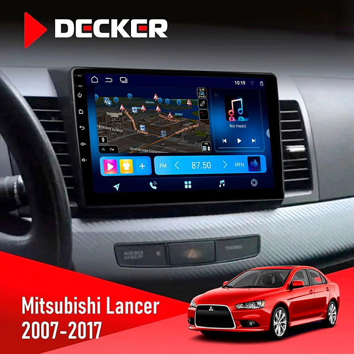 Штатная магнитола Mitsubishi Lancer X