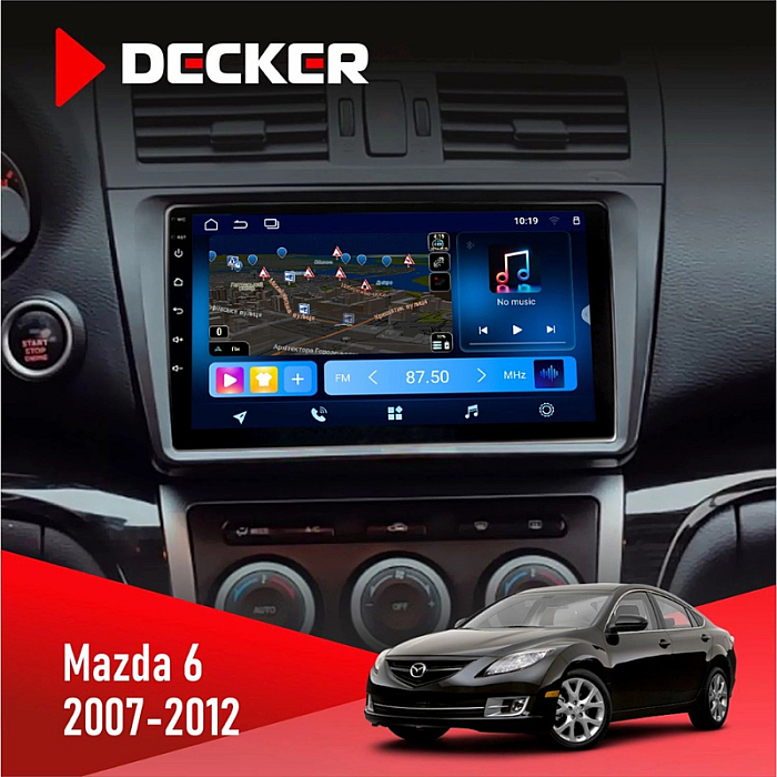 Штатна магнітола Mazda 6 (2007-2012) з CAN адаптером