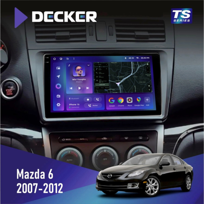 Штатна магнітола Mazda 6 (2007-2012) з CAN адаптером