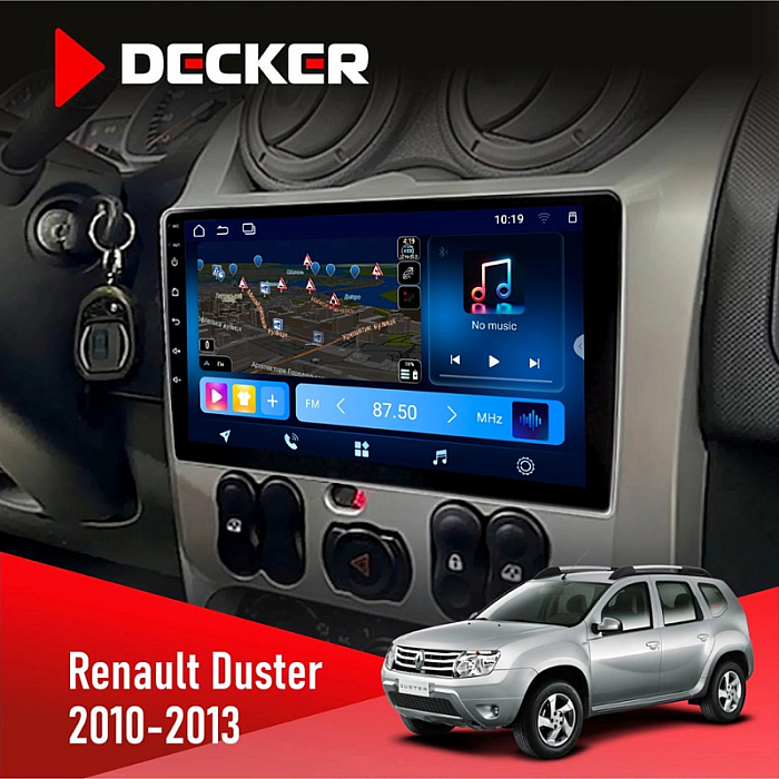 Штатна магнітола Renault Duster (2010-2013) без підтримки кнопок на кермі