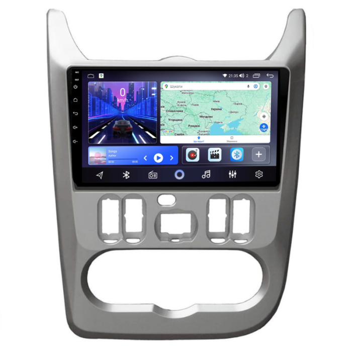 Штатная магнитола Renault Sandero (2007-2011) без поддержки кнопок на руле