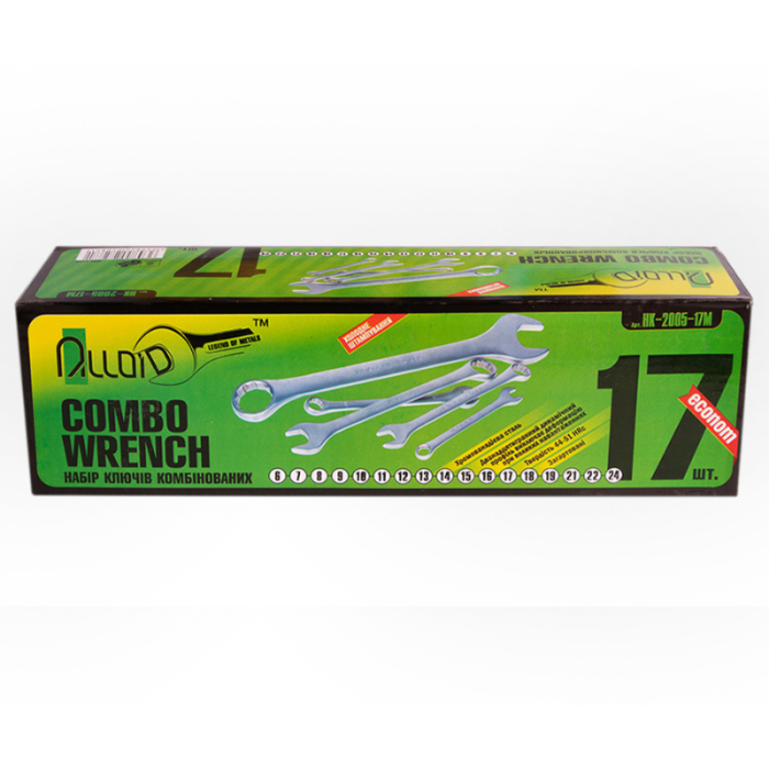 Набор ключей комбинированных Alloid НК-2005-17М