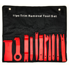 Набір знімачів пластикових Alloid (С-1012) для кліпс і панелей 11 предметів