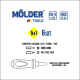 Викрутка реверсивна Molder (MT32305) з комплектом насадок 5 в 1