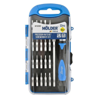 Отвертка реверсивная Molder (MT32322) с комплектом насадок для точных работ 20 в 1