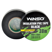 Ізоляційна стрічка Winso чорна 30м 152300 (1шт)