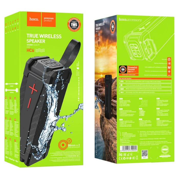 Bluetooth колонка HOCO HC6 Magic Sports BT Speaker Black
