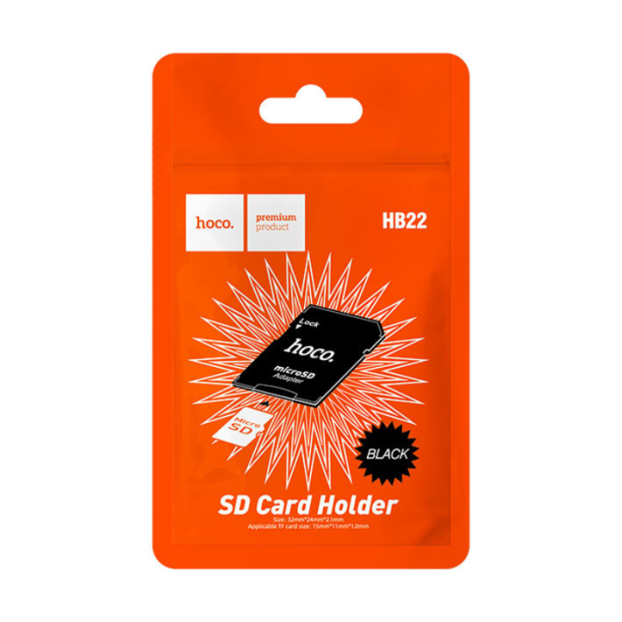Перехідник Hoco HB22 для карт памʼяті MicroSD на SD