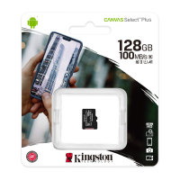 Карта памяти microsd Kingston microSDXC 128Gb Canvas Select Plus