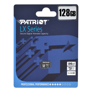 Карта памяти microsd Patriot microSDXC 128 Gb LX Series Class 10