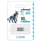 Флешка Wibrand Lynx 16 Gb USB 2.0 silver (WI2.0/LY16M2S)