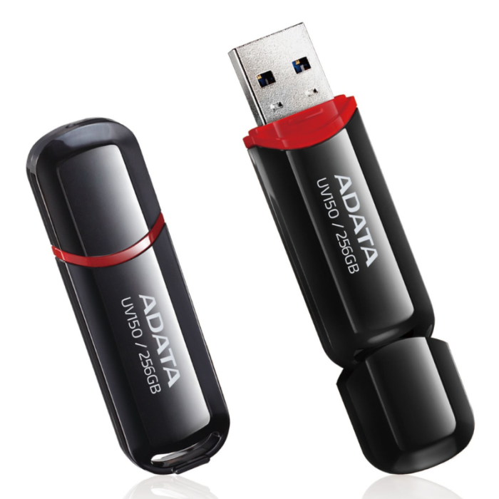Флешка Adata UV150 256Gb USB 3.2 black (AUV150-256G-RBK)