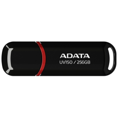 Флешка Adata UV150 256Gb USB 3.2 black (AUV150-256G-RBK)