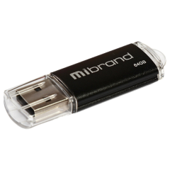 Флешка Mibrand Cougar 64 Gb USB 2.0 black (MI2.0/CU64P1B)