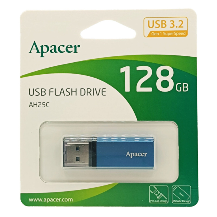 Флешка Apacer AH25C 128Gb USB 3.2 blue (AP128GAH25CU-1)