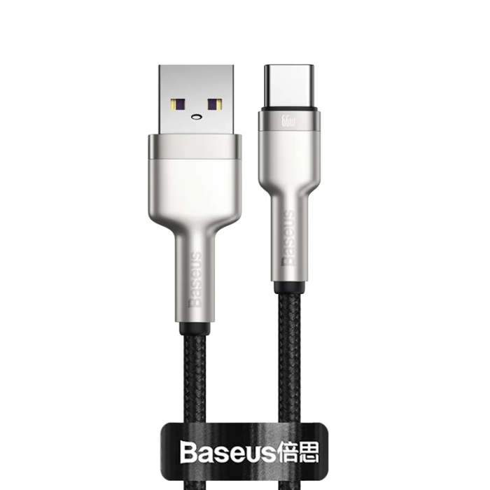 Кабель Baseus Cafule Series Metal Data Cable (CAKF000101) USB to Type-C (black), 1м