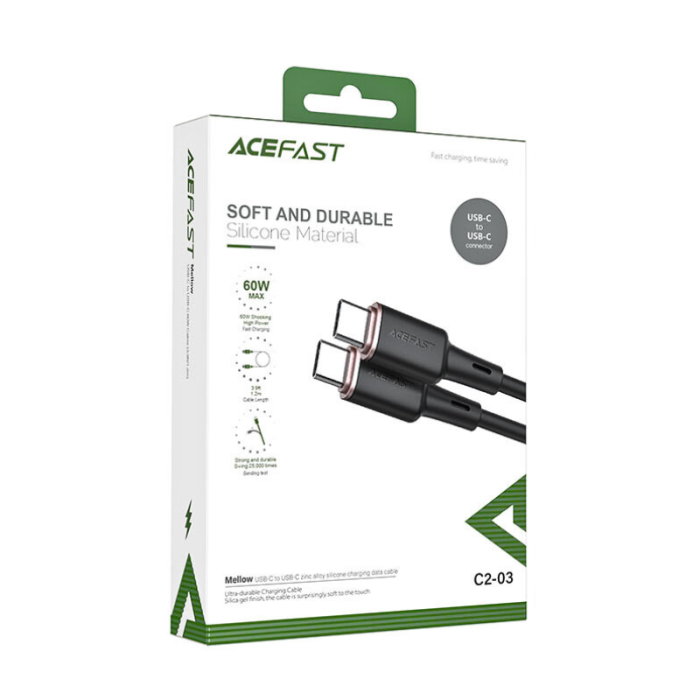 Кабель Acefast C2-03 Type-C to Type-C, 1,2м