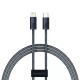 Кабель Baseus (CALD000016) DYNAMIC SERIES Type-C to Lightning (gray) 1м