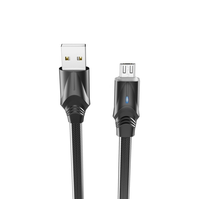Кабель Borofone BU12 Synergy (black) USB to microUSB, 1м